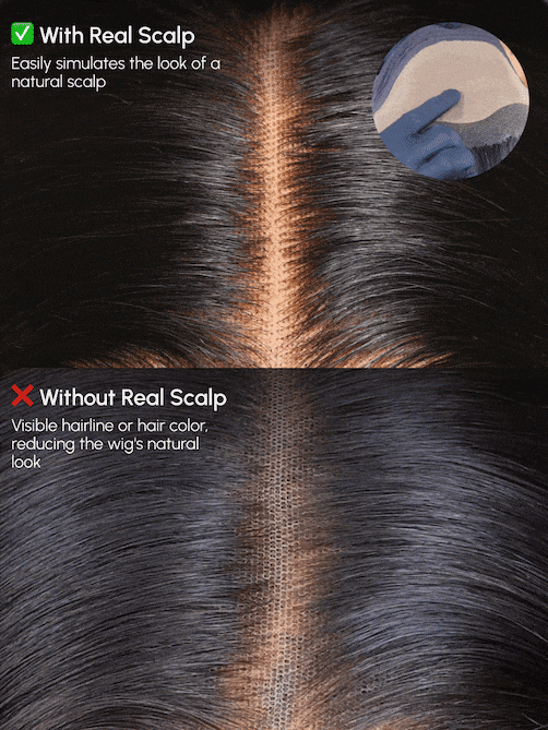 UNice HD Real Scalp™ Wig 13x4 Invisible Lace Frontal Loose Wave with Face Framing Curtain Bangs