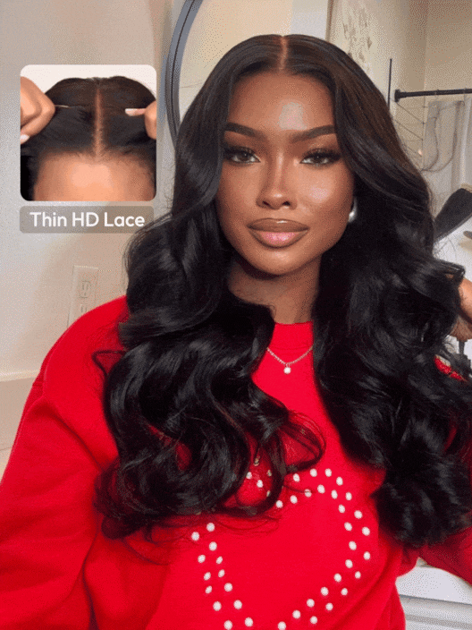 5x5 Pre Cut HD Lace Body Wave Wigs Put On And Go Glueless 0 Skill Needed 180% Density Undetectable HD Lace Wigs