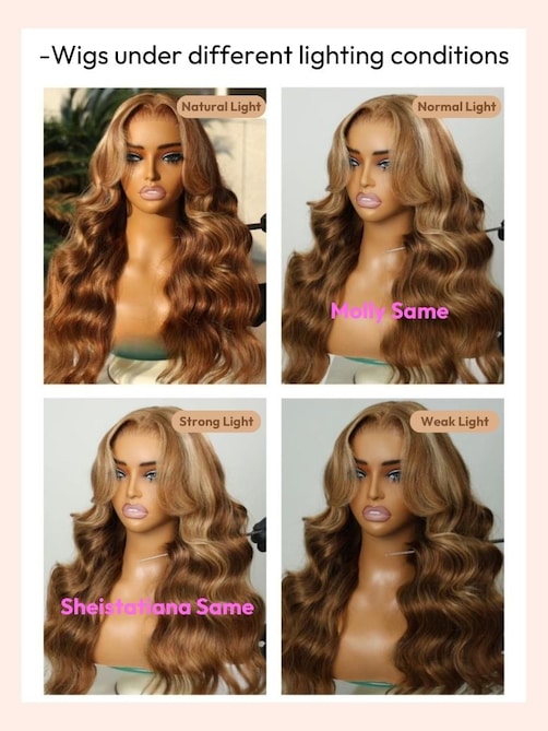 ByeBye Knots Wig Pre-Cut 7x5 Glueless Lace Honey Blonde Body Wave Wig With Bleached Clean Knots