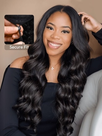 UNice Pull & Go™ U Part / EasiContour V Part Hair Wig‎ Natural Color Body Wave Wigs For Women