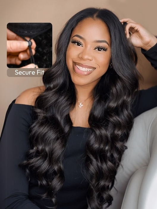 UNice Pull & Go™ U Part / EasiContour V Part Hair Wig‎ Natural Color Body Wave Wigs For Women