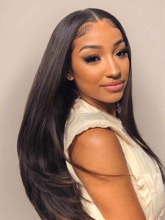 UNice Hair 4 Bundles Peruvian Straight Virgin Human Hair Extensions