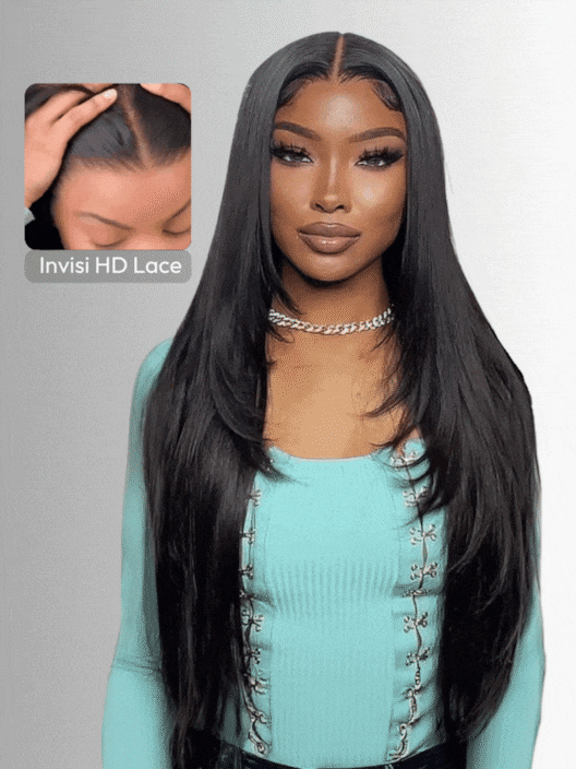 UNice HD Real Scalp™ Wig 13x4 Invisible Lace Frontal Body Wave Black Wig