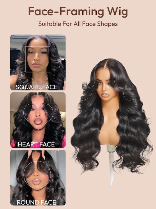 UNice HD Real Scalp™ Wig 13x4 Invisible Lace Frontal Loose Wave with Face Framing Curtain Bangs