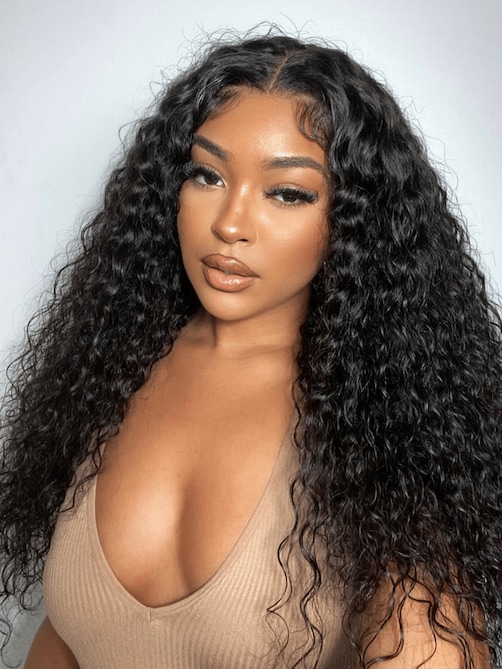 Glueless 7x5 Pre-cut Lace Bye-Bye Knots Quick Install Wig Water Wave Invisible Knots