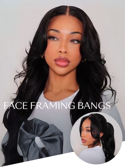 UNice HD Real Scalp™ Wig 13x4 Invisible Lace Frontal Loose Wave with Face Framing Curtain Bangs