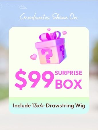 UNICE $99 Surprise Box Win 13x4 Pre Everything Drawstring Wig Value $299-$399