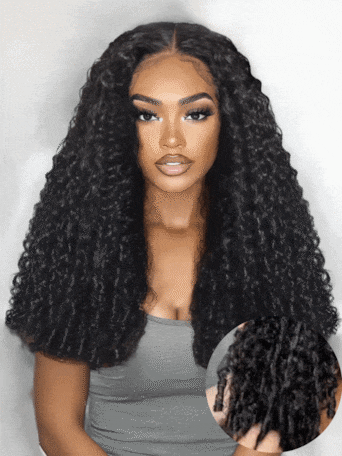 UNice Bye-Bye Knots 7x5 Lace Curly Texture Wig With Finger Coil Ends