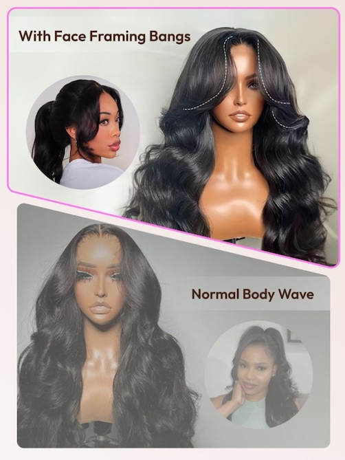 UNice HD Real Scalp™ Wig 13x4 Invisible Lace Frontal Loose Wave with Face Framing Curtain Bangs