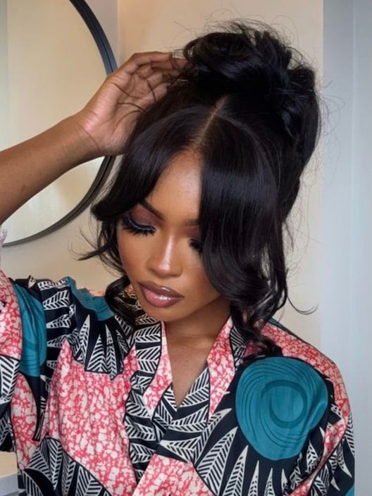UNice HD Real Scalp™ Wig 13x4 Invisible Lace Frontal Loose Wave with Face Framing Curtain Bangs