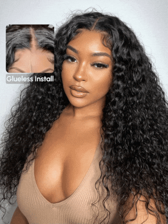 UNice 7x5 Bye-Bye Knots™ & 13x4 Pre-Everything™ Pull And Go Wig Glueless Wet & Wavy Water Wave With Invisi Drawstring With Free Baby Hair