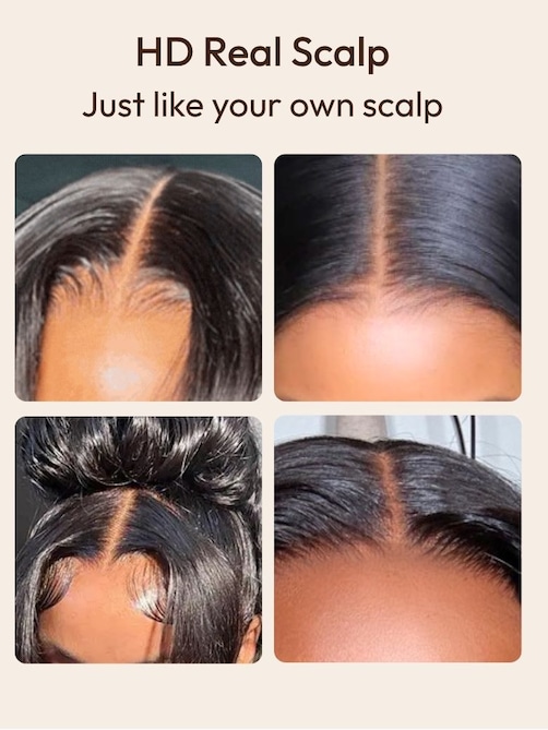 UNice HD Real Scalp™ Wig 13x4 Invisible Lace Frontal Loose Wave with Face Framing Curtain Bangs