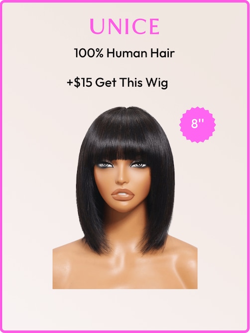 UNice Bye-Bye Knots 7x5 Lace Water Wave Black Wig With Golden Brown Highlights & Natural Black 150% Density Perfect Beach Look for Summer