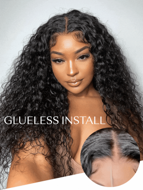 UNice 7x5 Bye-Bye Knots™ Wig Quick Glueless & HD Lace Wet & Wavy Water Wave Invisible Knots With Invisi Drawstring With Baby Hair