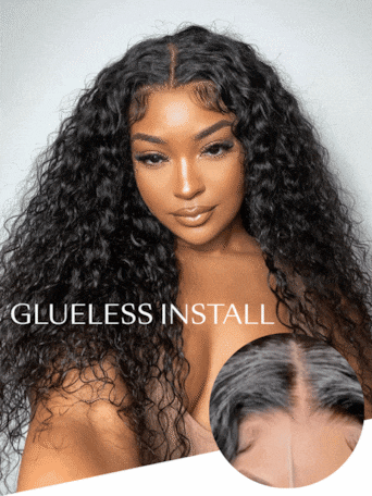 UNice 7x5 Bye-Bye Knots™ & 13x4 Pre-Everything™ Pull And Go Wig Glueless Wet & Wavy Water Wave With Invisi Drawstring With Free Baby Hair