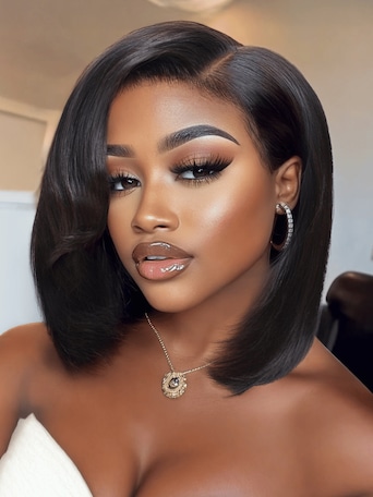 UNice Bye-Bye Knots™ 7x5 Lace Side Part Layered Wig With Side-Swept Bangs with Invisible drawstring