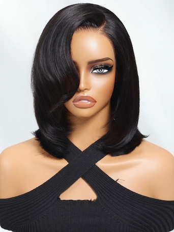 UNice Bye-Bye Knots™ 7x5 Lace Side Part Layered Wig With Side-Swept Bangs with Invisible drawstring
