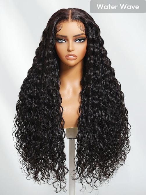 UNice 7x5 Bye-Bye Knots™ Wig Quick Glueless & HD Lace Wet & Wavy Water Wave Invisible Knots With Invisi Drawstring With Baby Hair