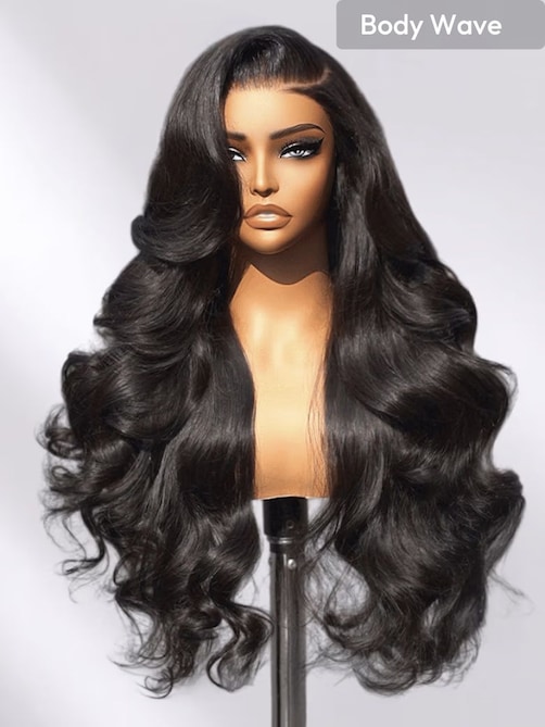 UNice HD Real Scalp™ Wig 13x4 Invisible Lace Frontal Body Wave Black Wig