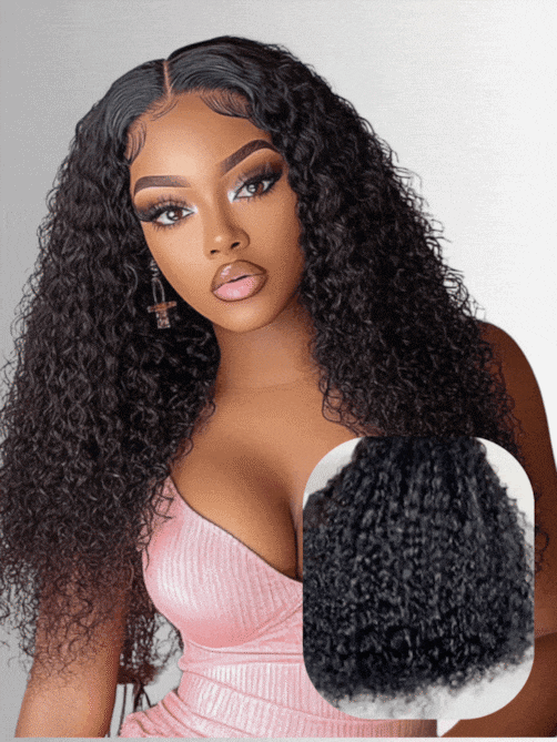 UNice 7x5 Bye-Bye Knots Wig 150% Density Jerry Curly Wig With Bleached Invisible Knots