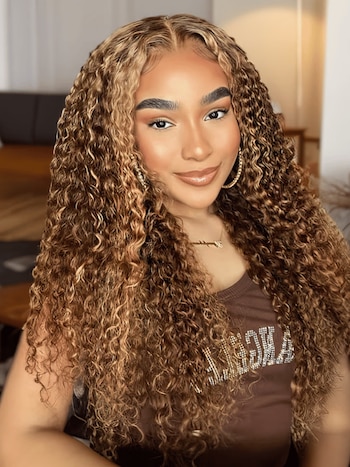 [200% Density] UNice Put On And Go 6x4.5 Lace Front Ash Blonde & Honey Brown Straight Human Hair Wig With Baby Hair