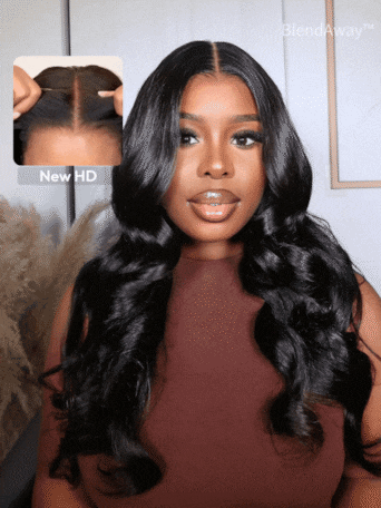 UNice 5x5 & 7x5 Thin HD BlendAway™ Pre Cut Lace Closure Glueless Body Wave Affordable Wig with ByeBye-Knots Match All Skin Tones