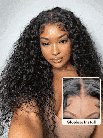 UNice 7x5 Bye-Bye Knots™ & 13x4 Pre-Everything™ Pull And Go Wig Glueless Wet & Wavy Water Wave With Invisi Drawstring With Free Baby Hair