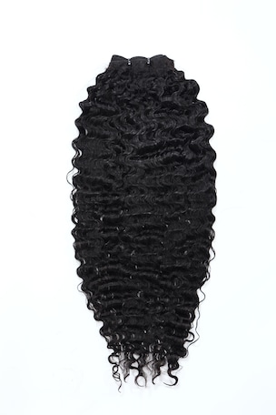 UNice 3 Pcs/Pack Messy Curly Human Hair 3 Bundles Indian Deep Curly Texture