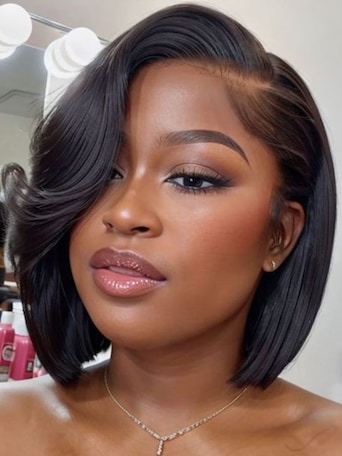 UNice Bye-Bye Knots™ 7x5 Lace Side Part Layered Wig With Side-Swept Bangs with Invisible drawstring