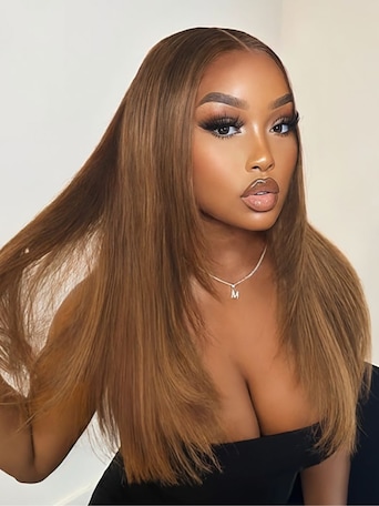 UNice 13x4 Pre Everything& 7x5 Bye-Bye Knots Caramel Blonde Layered Straight Wig