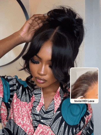 UNice HD Real Scalp™ Wig 13x4 Invisible Lace Frontal Loose Wave with Face Framing Curtain Bangs