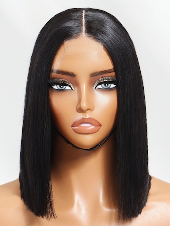 UNice 2x6 Lace Closure 200% Density Black Bob Wig