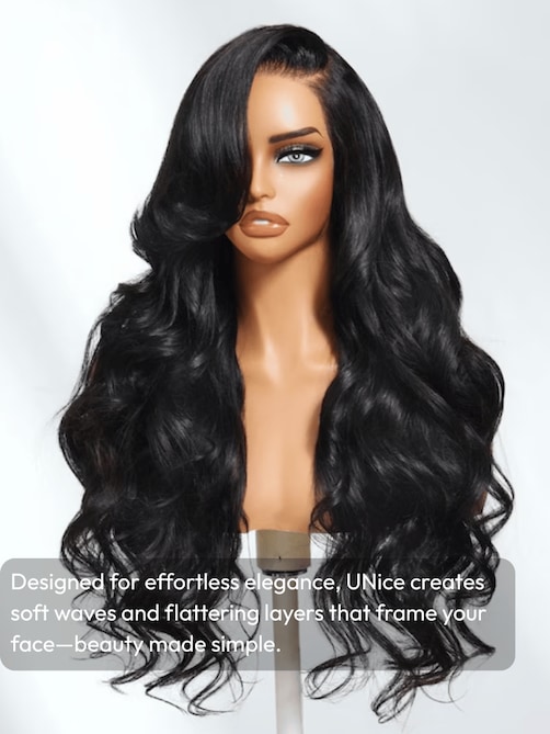 UNice 13x4 Pre-Everything™ Wig With Loose Wave Face-Framing Layers And Side-Swept Bangs