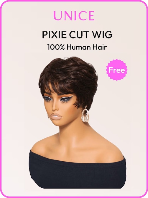 UNice 7x5 Bye Bye Knots & 13x4 Pre-Everything™ Lace Frontal Natural Black Bouncy Water Wave Curly Drawstring Exclusive Design Wig