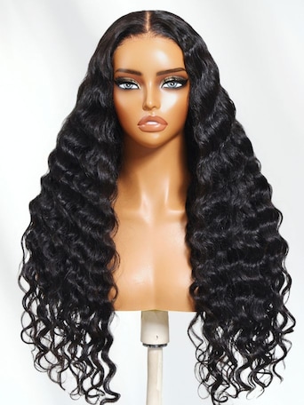 UNice Bye-Bye Knots™ 7x5 Lace Black Natural Wavy Wig With Invisi Drawstring