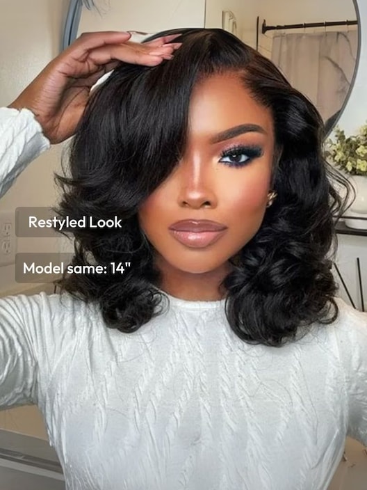 Invisi Drawstring 7x5 Put On And Go Lace Summer Style Glueless Lace Bleached Knots Bob Drawstring Wig 150% Density Limited Sale
