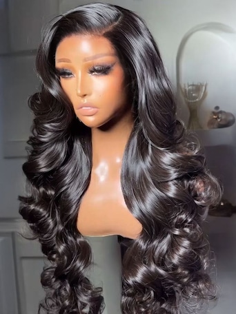 UNice 13x4 Pre-Everything™ Wig With Loose Wave Face-Framing Layers And Side-Swept Bangs With Drawstring
