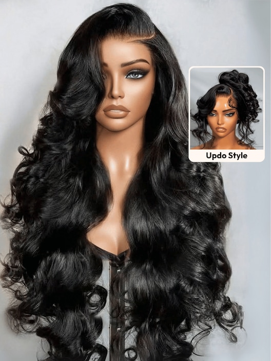 UNice 13x4 Pre-Everything™ Wig With Loose Wave Face-Framing Layers And Side-Swept Bangs With Drawstring