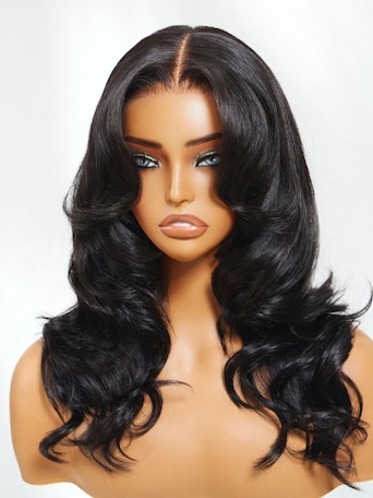 UNice Bye-Bye Knots™ 7x5 Lace Body Curls Wig with Feathered Layers & Invisi Drawstring 180% Density