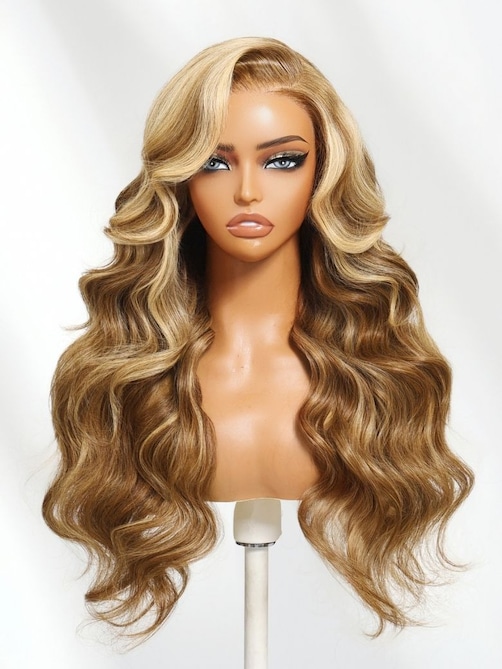 UNice Bye-Bye Knots Wig Pre-Cut 7x5 Glueless Lace & 13x4 Pre Everything Honey Blonde Body Wave Drawstring Wig