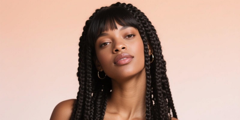 10 Gorgeous Braids with Bangs Styles to Try on Black Hair