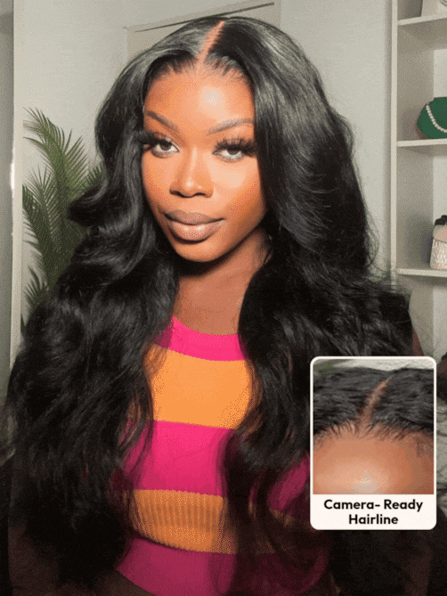 UNice 13x4 Pre-Everything™ Transparent Lace Front 3D Body Wave Wig Real Ear To Ear With Invisi Drawstring Wig Lace Fit Better