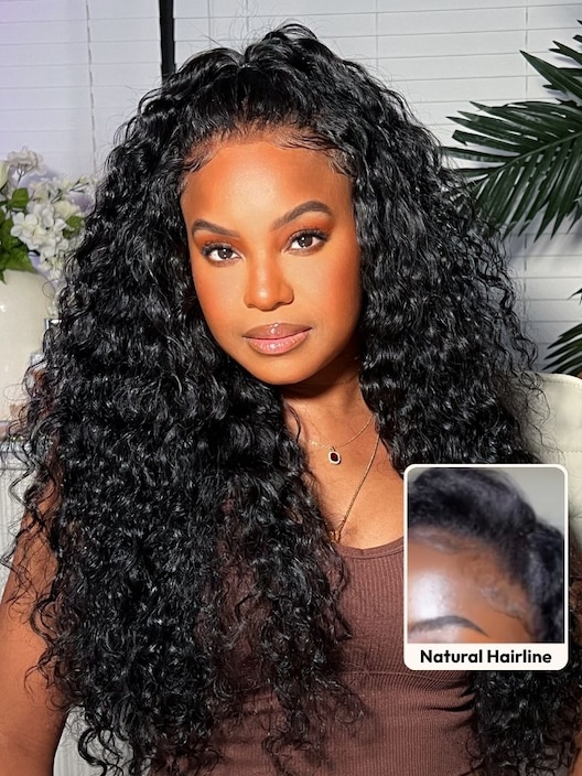 UNice Blend & Secure Half Wig Water Wave With Glueless Drawstring