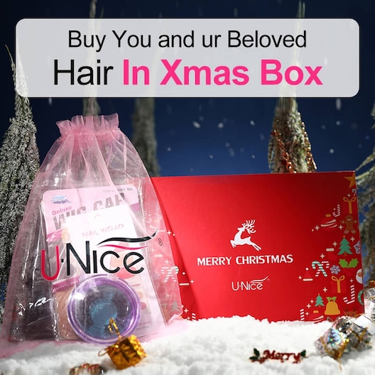 Merry Christmas Sweet Gift: UNice Box Free Gift Red Color New Year Best Wishes